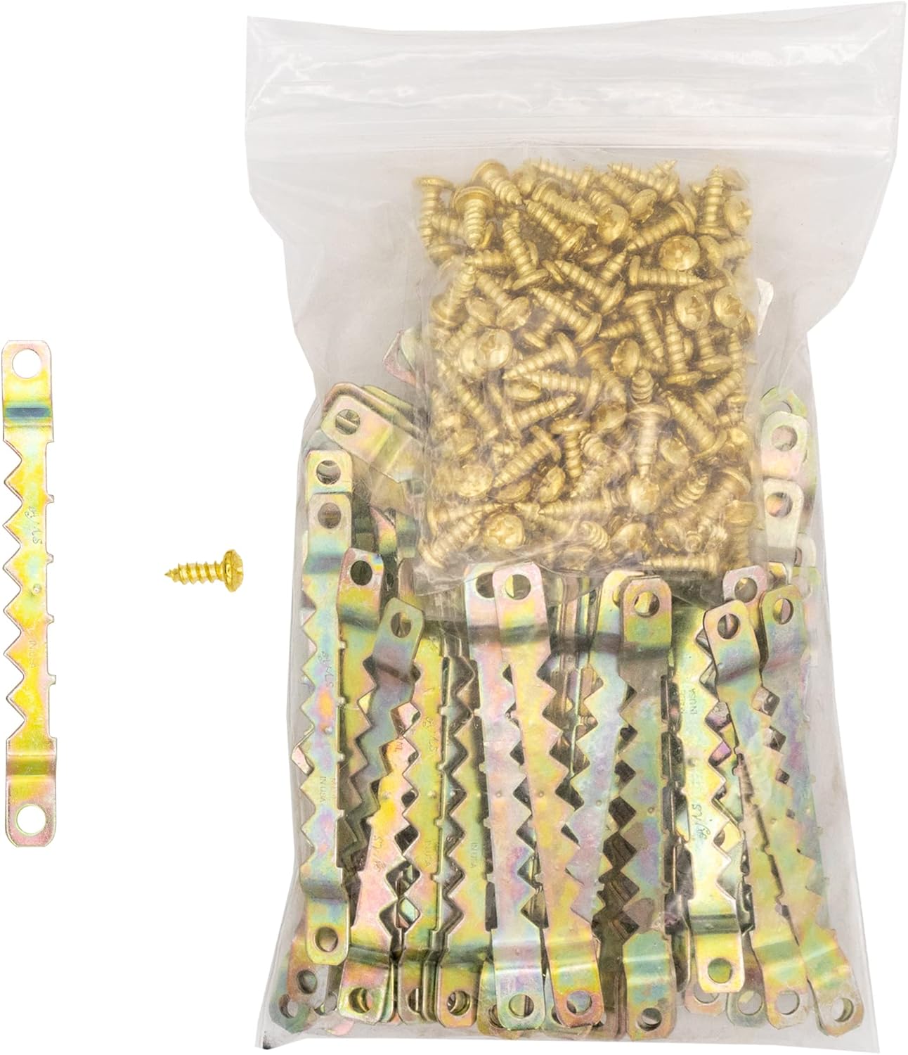 100 Sawtooth Picture Hangers 3 Inch with Screws