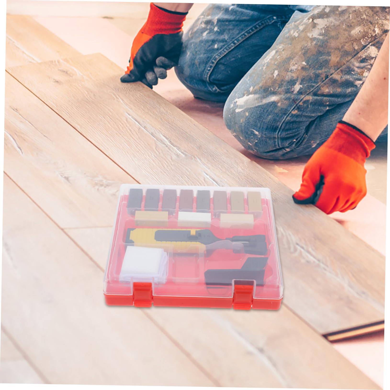 Holibanna 1 Juego Kit de Reparación de Madera Herramienta de Reparación de Arañazos y Grietas Laminados Hogar y Oficina