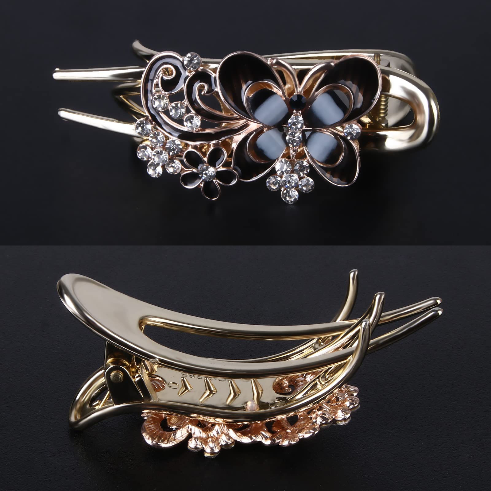 New Butterfly Stone Clip Chakra Stones Butterfly Crystal Hair Clip – Handmade, Energy  main image 2