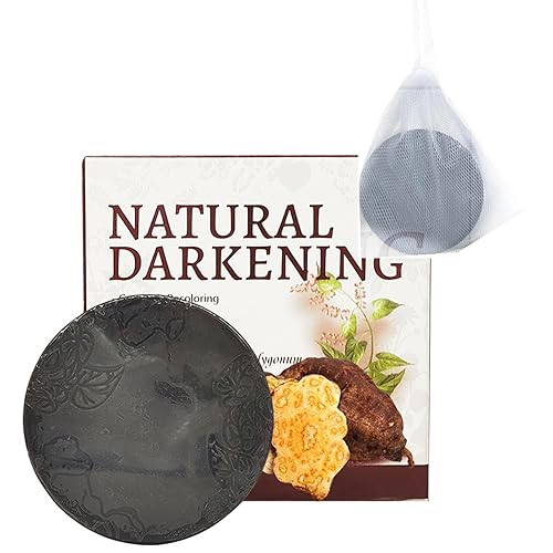 Miniatura 2 de Barra de champú Fallopia Multiflora para cabello negro y grueso, jabón Polygonum con red espumosa, champú de extracto He Shou Wu, limpia