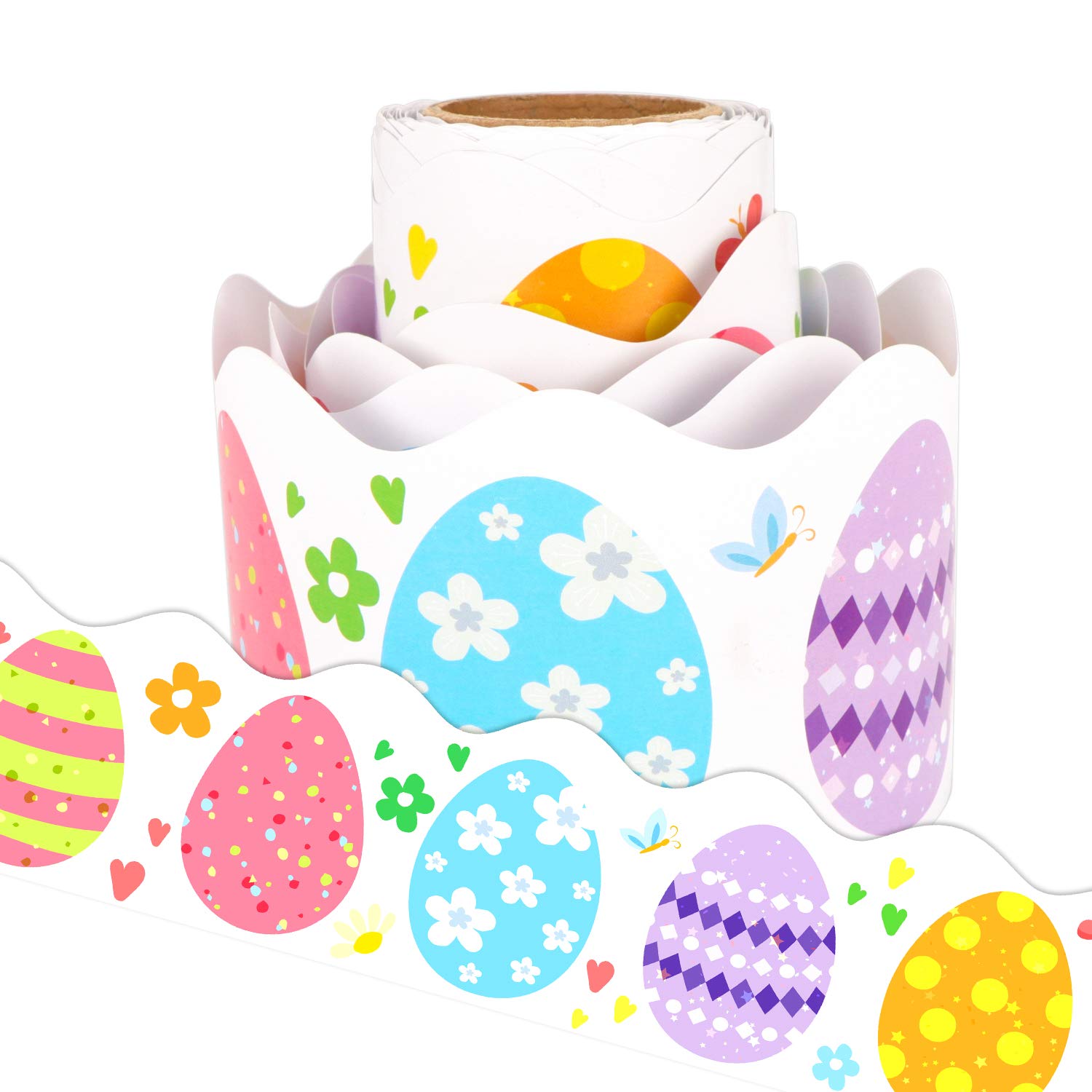 Buy Easter Egg Bulletin Board Border Trim for Classroom Decoration