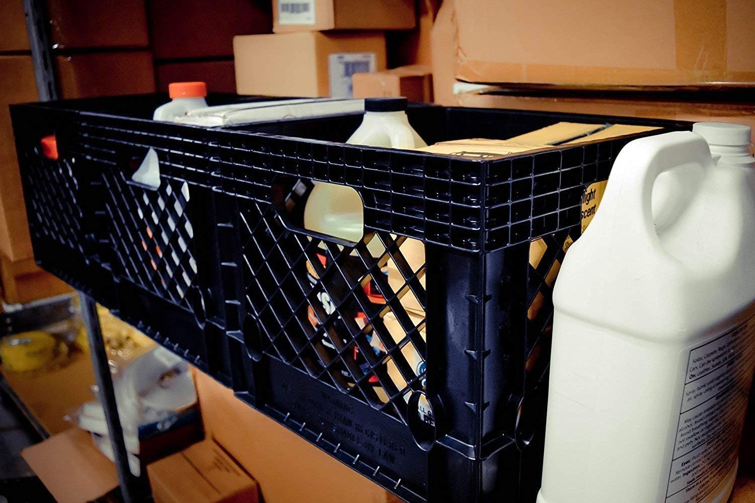 Jezero MC-16-S2 Multi-Purpose Milk Crate, Black, Square, 13" x 13" x 11" : Everything Else