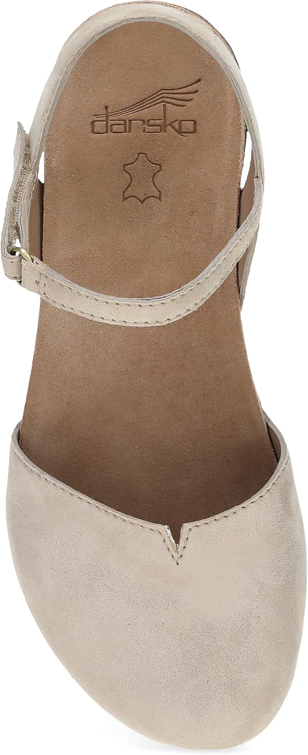 Dansko Rowan Sandal for Women – Memory Foam and Cork Footbed for Comfort and Arch Support – Lightweight Rubber Outsole for Long-Lasting Wear – Versatile Casual to Dressy Footwear