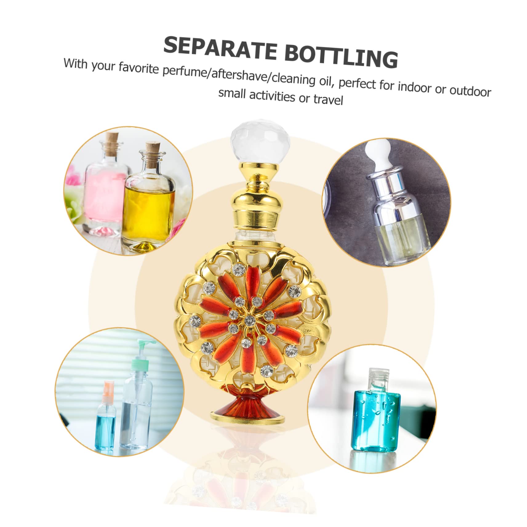 2pezzi Bottiglia Di Profumo Vuota Da Viaggio Ricaricabile Con Design Elegante e Chiusura Ermetica Per Oli Essenziali e Profumi Per Uso Personale e Regali