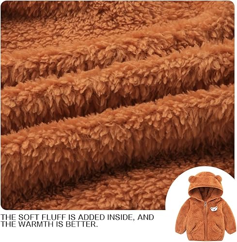 Miniatura 6 de Chaqueta de forro polar para bebé, ropa de vino para niña, abrigo para niños pequeños