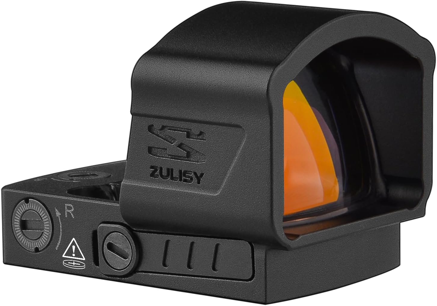 Zulisy Z1 XL 6 MOA Micro Open Red Dot Sight, Compatible with RMSc 507k Footprint Compact Pistol Mount, 1x25mm Large Lens Lightweight Tactical Reflex Optics, Shake to Awake, Side Battery, 1 cliek 1 MOA