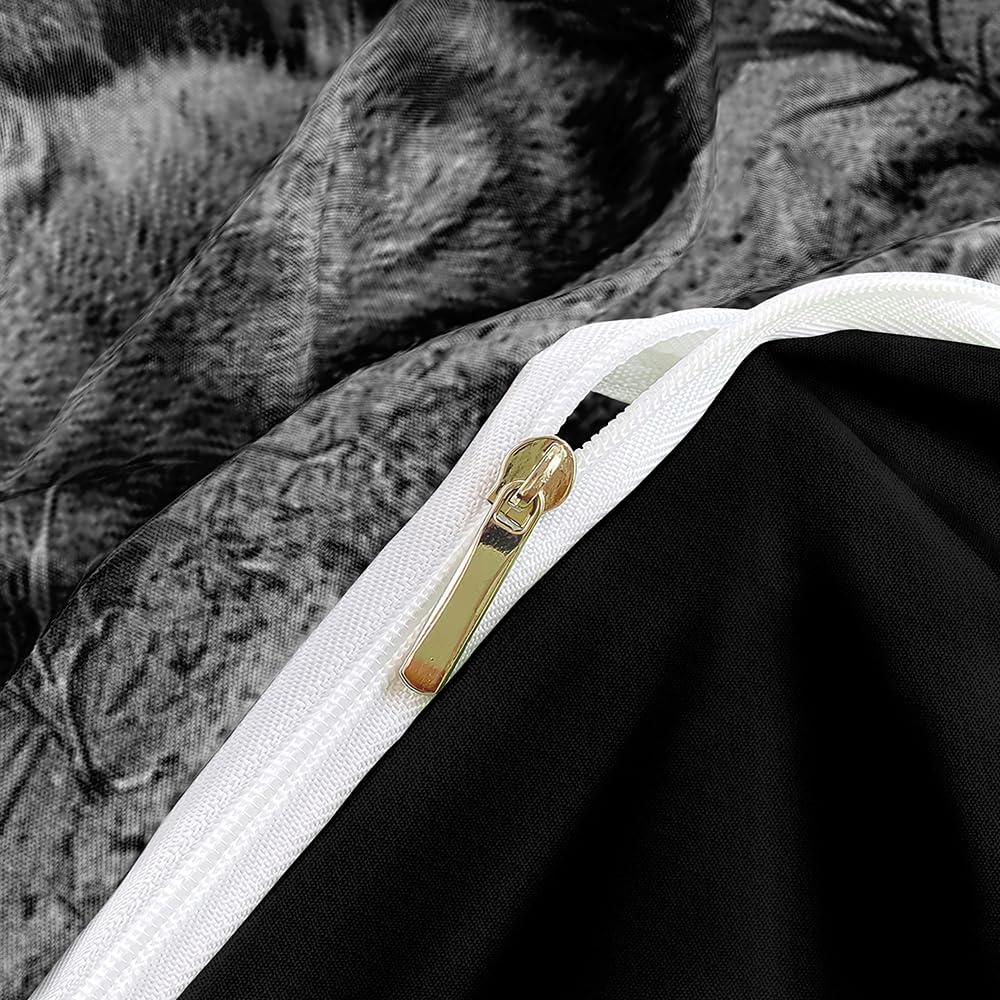 Lions Desgin Duvet Cover Set Queen Size Animal Print Bedding Sets Boys Bed Sets for Unique Decor - Image 5