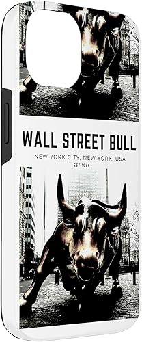 Miniatura 6 de Funda para iPhone 13 Stock Market Wall Street Bull Day Trading