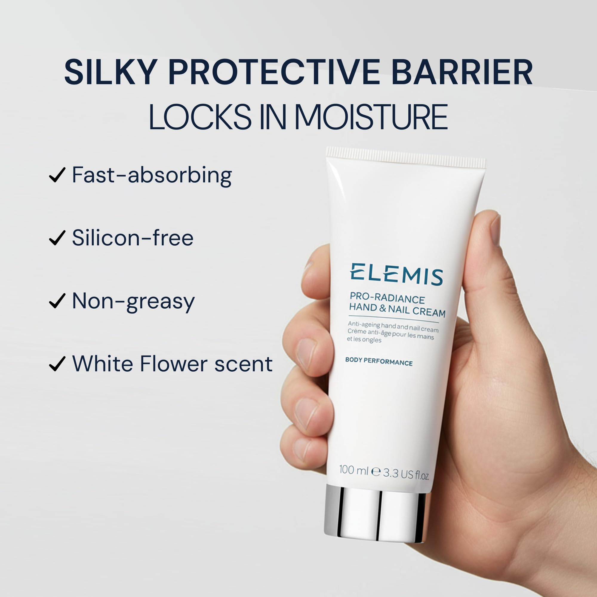 Elemis Pro-Radiance-Hand- und Nagelcreme, Anti-Aging-Hand- und Nagelcreme, 1er Pack (1 x 100 ml)