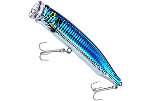 5.9in 1pc/3pcs Popper Lures Tuna Popper Top Water Saltwater Fishing Lure Bass...