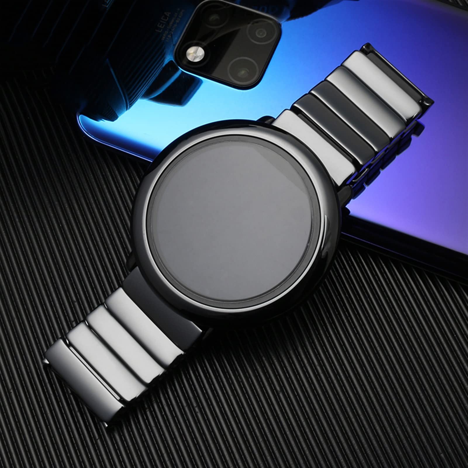 Pasek do smartwatcha 20 mm, 22 mm, ceramiczny pasek do zegarka Samsung Gear S2, S3, S4, zapasowy pasek do Huawei Watch 2 Pro GT2 Magic Bands
