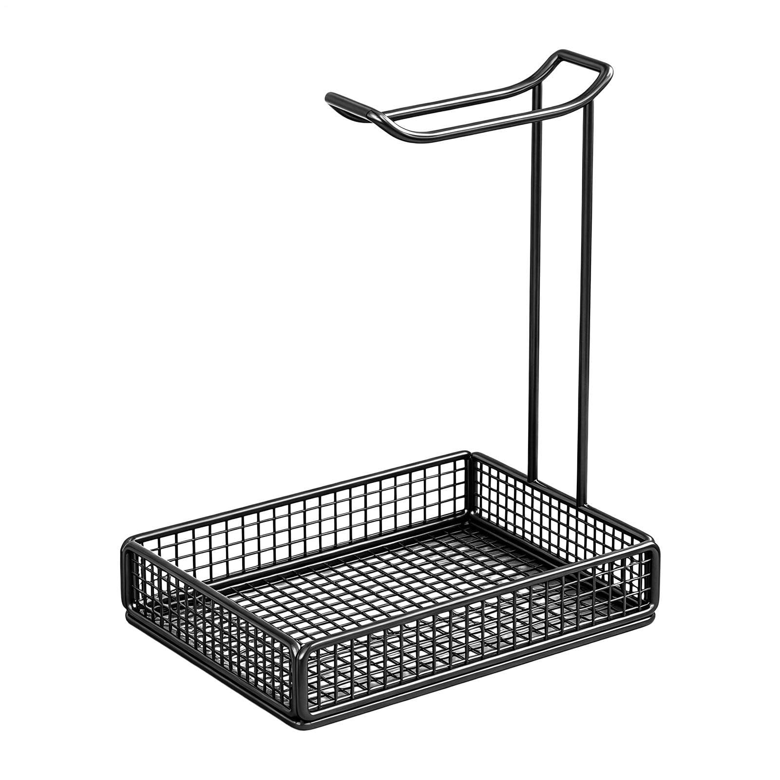 Soporte auriculares con organizador y estante mesa
