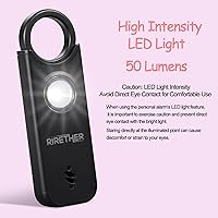 Vista 3 de Alarma personal para mujeres, hombres, niños, alarma de detección de vibración mejorada 2023, sirena de autodefensa de protección para ancianos