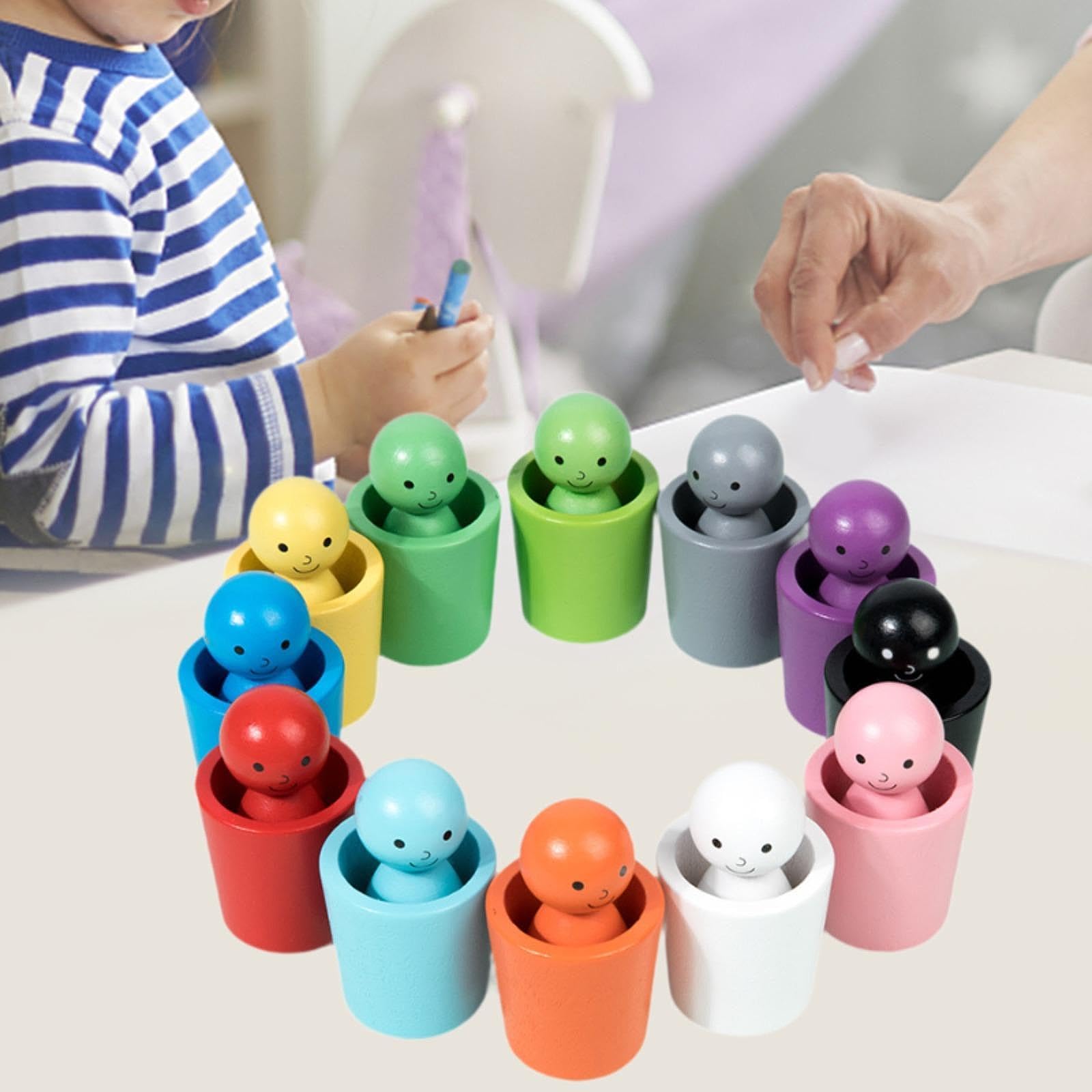 Gralara Juego de Vasos para Clasificar Colores: Educación Infantil Temprana para Niños Y Niñas.