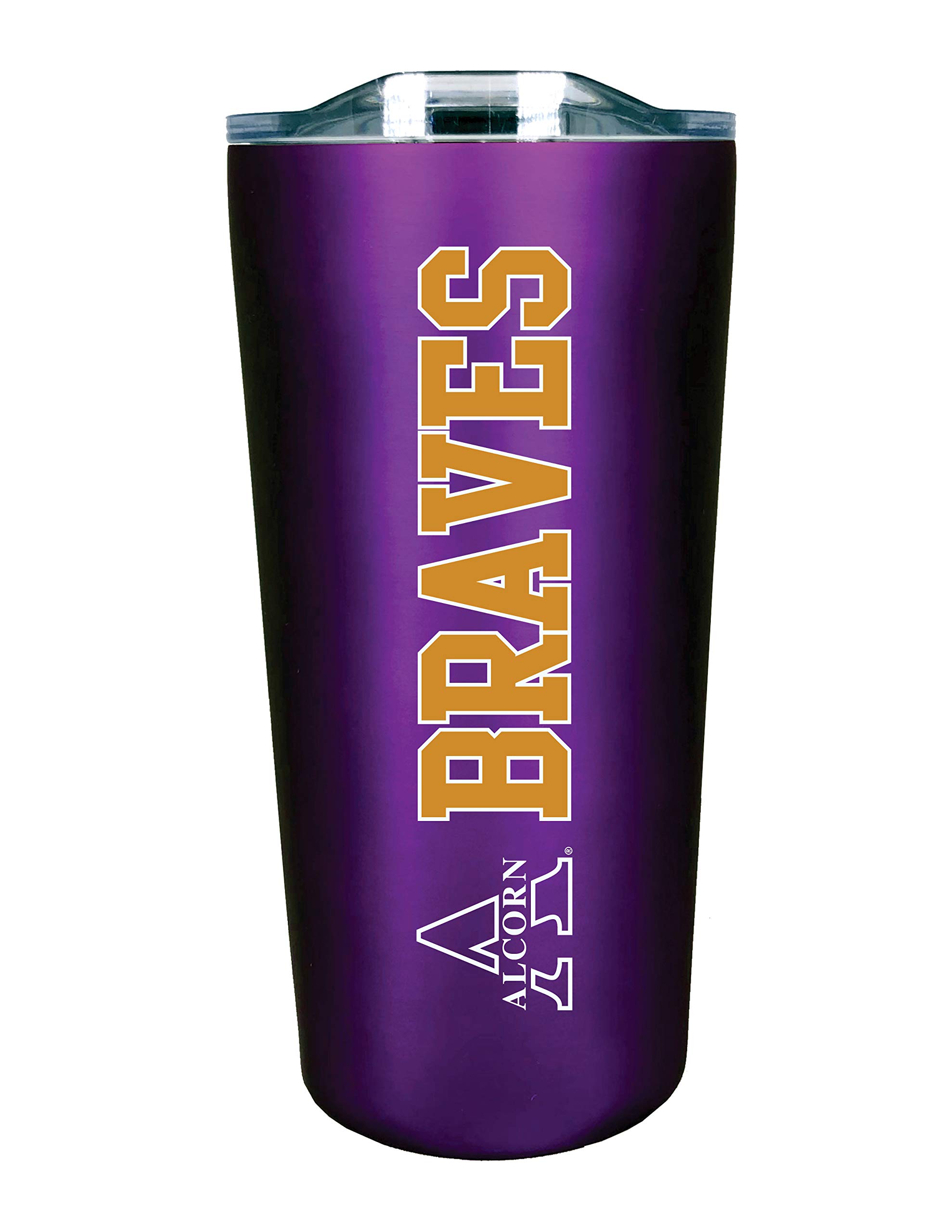The Fanatic Group Personalized Alcorn State University Double Walled Soft Touch Tumbler, Design-2 - Purple