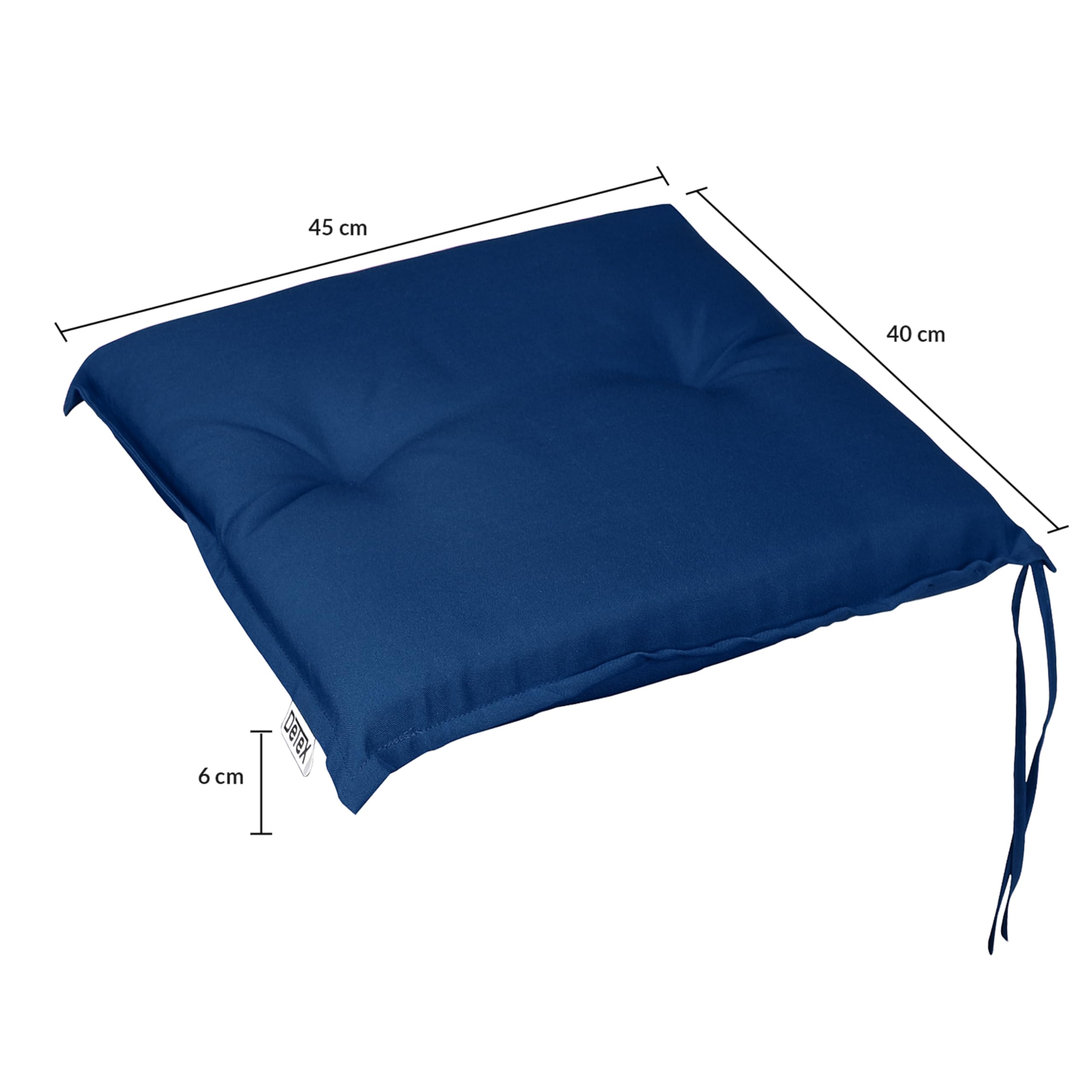 Detex Set of 4 Seat Cushions Sydney Outdoor Water Repellent 41x37cm