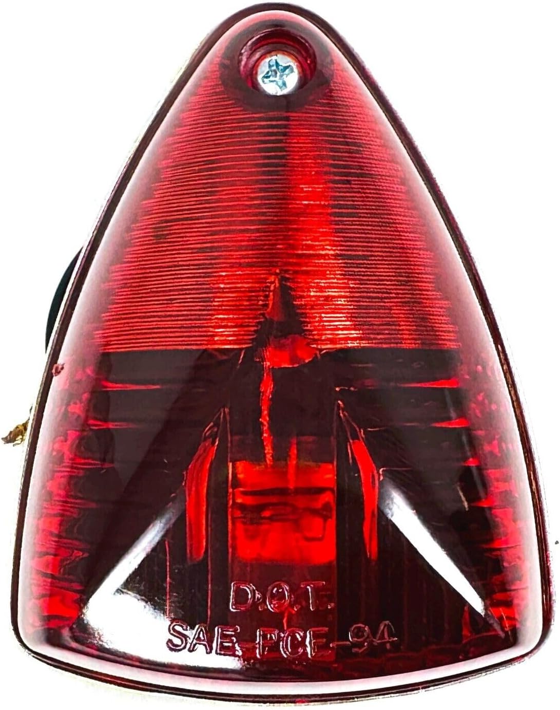 For Mohawk 15580736 Triangular Marker L For AMP For Dome Light 3.5in Red For SAE-PCE-94, for mohawk marker, for domos triangulares, for sae-pce-94, for pce lights, small triangular markers