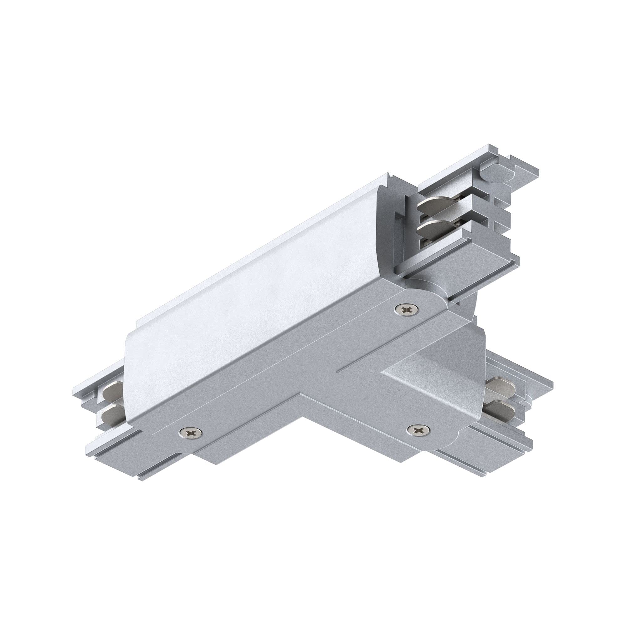 Paulmann ProRail3 91377 Rail System Connector T-Piece Right 167.5 x 101 mm Max. 3,680 W Silver Rail Systems Ceiling Rail Metal/Plastic