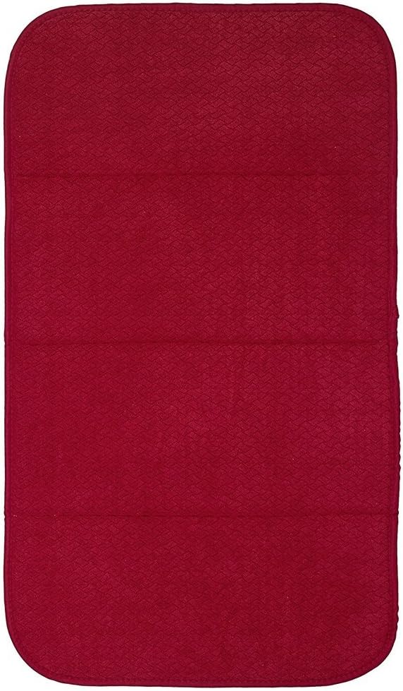 All-Clad Premium Reversible Dish Drying Mat for Kitchen: 16″ x 28″ Ultra-Absorbent, Long-Lasting, No Condensation, and Oversized for Large Pots and Pans – 1 Pack, Chili