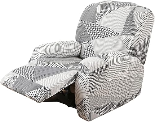 Vista 209 de Eco-Ancheng Fundas reclinables Lazyboy de 4 piezas, fundas para sofá reclinable, fundas antideslizantes para sillas reclinables, con bolsillos de 1