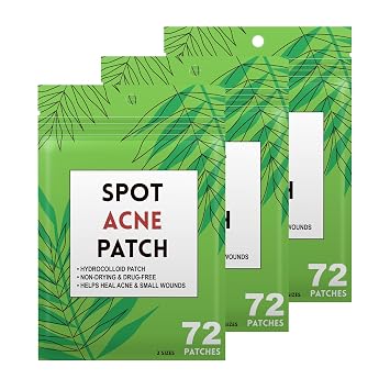 Spot Acne Patch for Face 216 patches - Absorbing Hydrocolloid Blemish Spot Skin Treatment