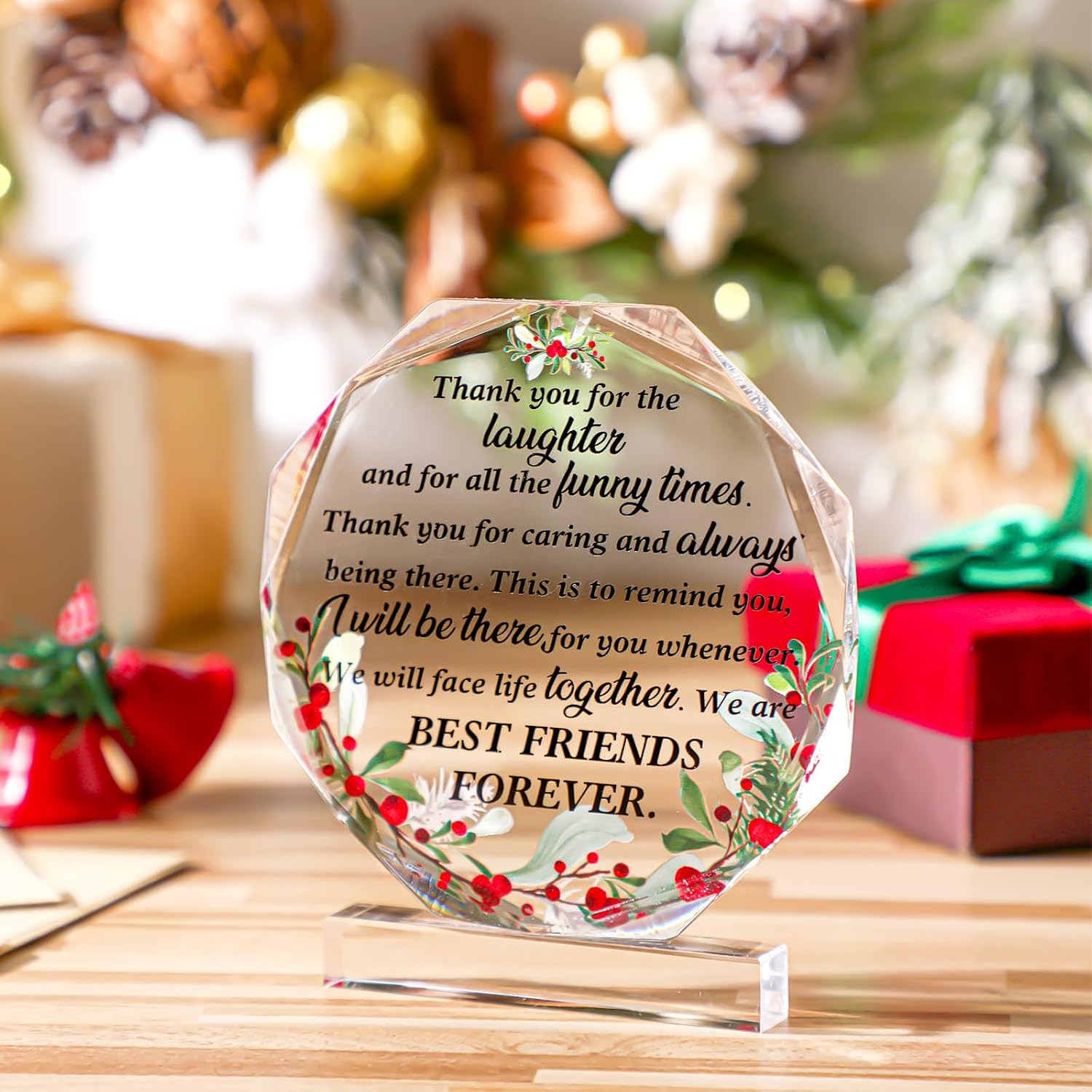Spiareal Friends Gifts for Women Friendship Plaque, Stylish Style image 2