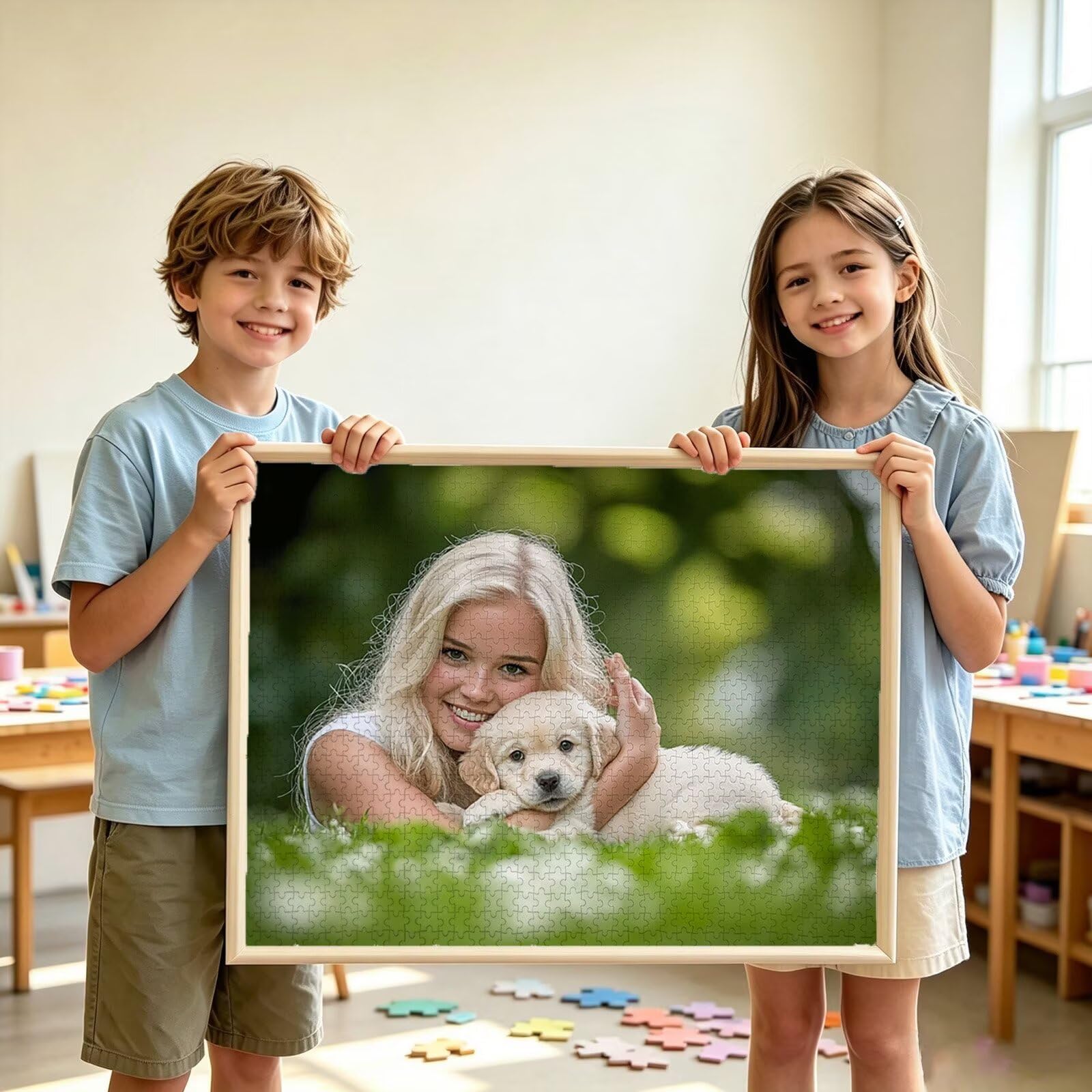 Puzzle Personalizzato con Foto e Testo 5000 Pezzi - Stampa in HD, W-5472