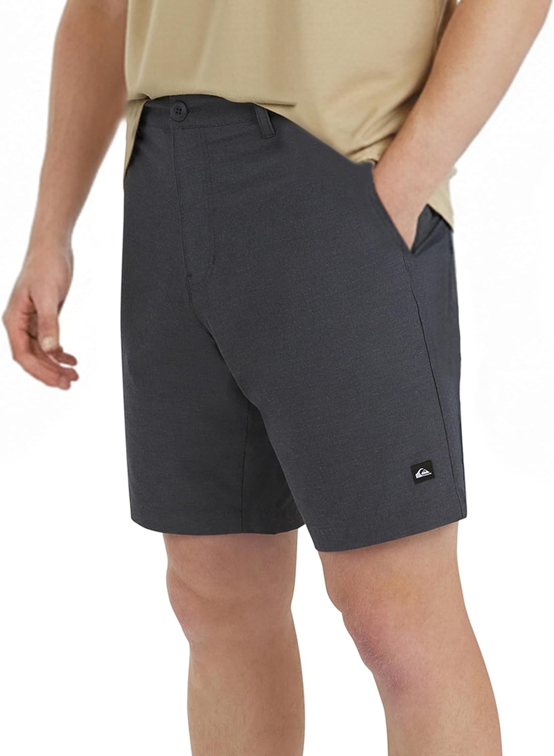 Quiksilver Mens Regular Fit Fixed Waist Water Friendly Active Hybrid Shorts