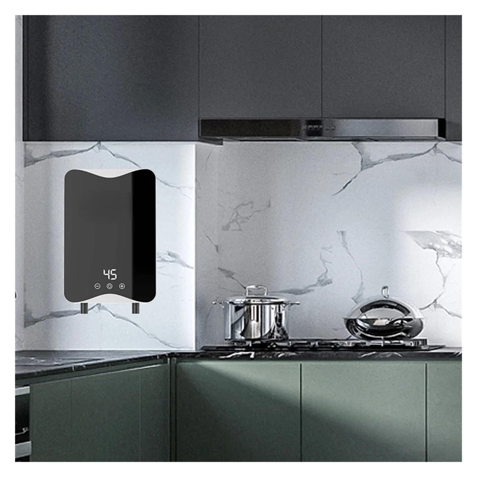 Scaldabagno Elettrico Istantaneo Bagno Macchina Rapida For Acqua Calda Temperatura Costante Intelligente Veloce E Comodo(5500W)