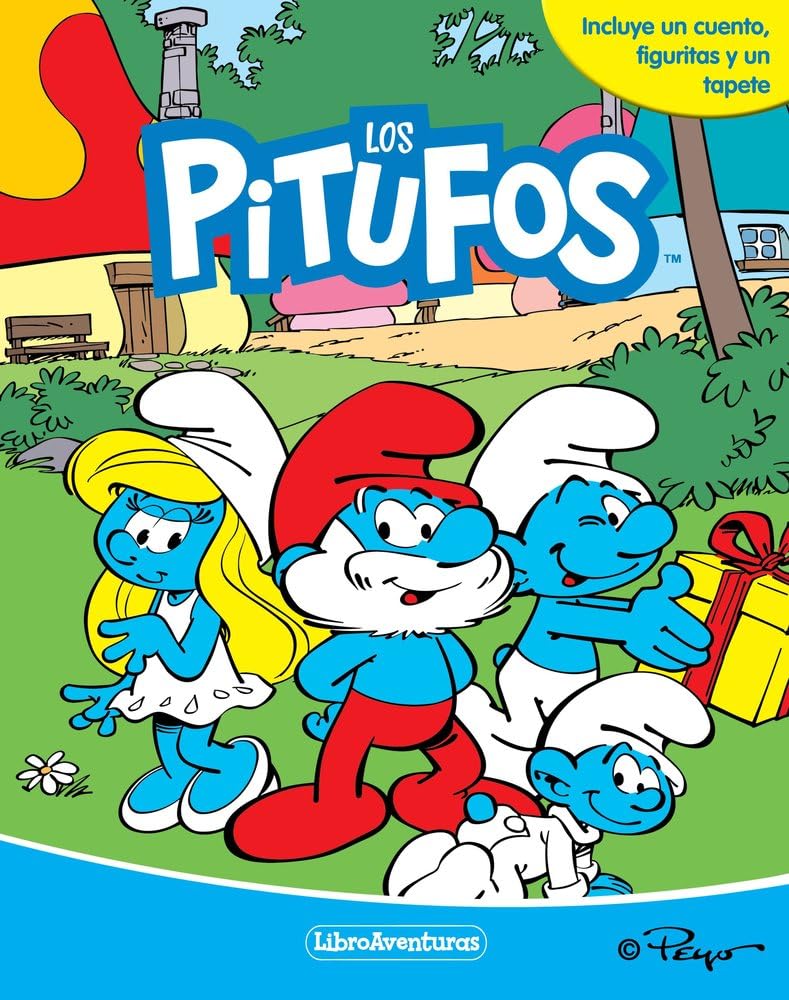 Los Pitufos. Libroaventuras: Incluye un cuento, figuritas y un tapete