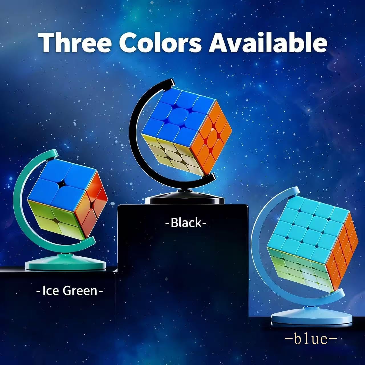 MOYU Globe Cube Stand，Cube Stand Base Ornament Fixed Bracket 3x3. (Green)