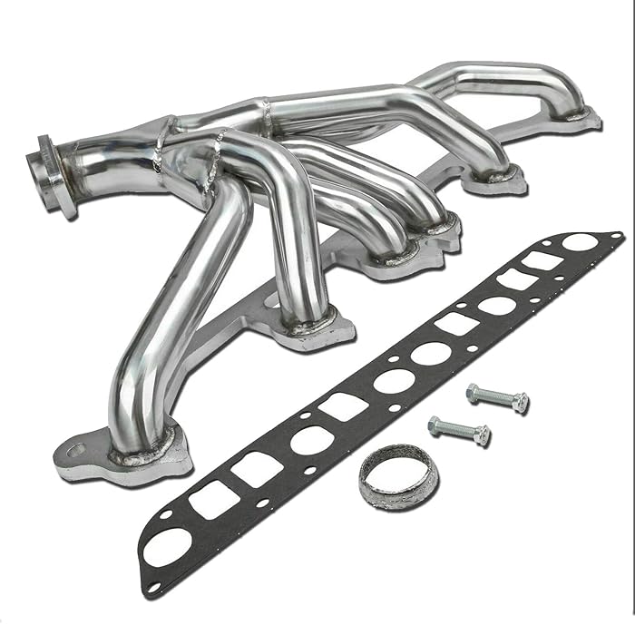 Buy Racing Exhaust Header Pipe w/Flex Stainless Steel Compatible with