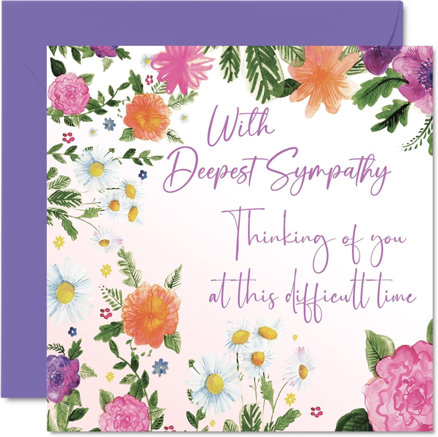 Sympathy Cards Thinking of You Cards Deepest Sympathy Floral