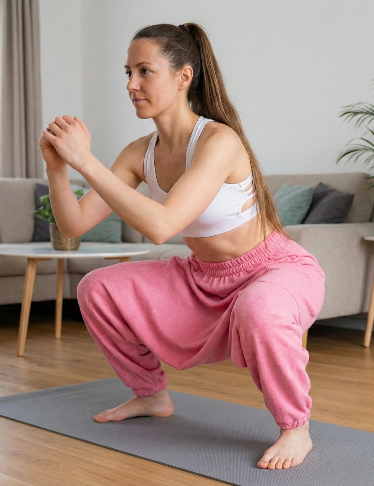 PANASIAM Haremshose Damen & Herren - Aladinhose Unisex - warme Yogahose | Pumphose mit hohem Baumwollanteil, tiefer Schritt, elastischer Bund, weicher Jogginghosen-Stoff, Winterhose für kühle Tage