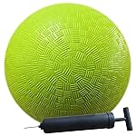 AppleRound 8.5 Inch Playground Ball with Air Pump, Pack of 1 Ball with 1 Pump, Official Size for Dodge Ball, Handball, Camps and Schools (Green)