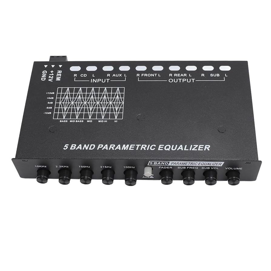 Amazon.com: 5 Band Car Sound Equalizer, Adjustable 5 Bands