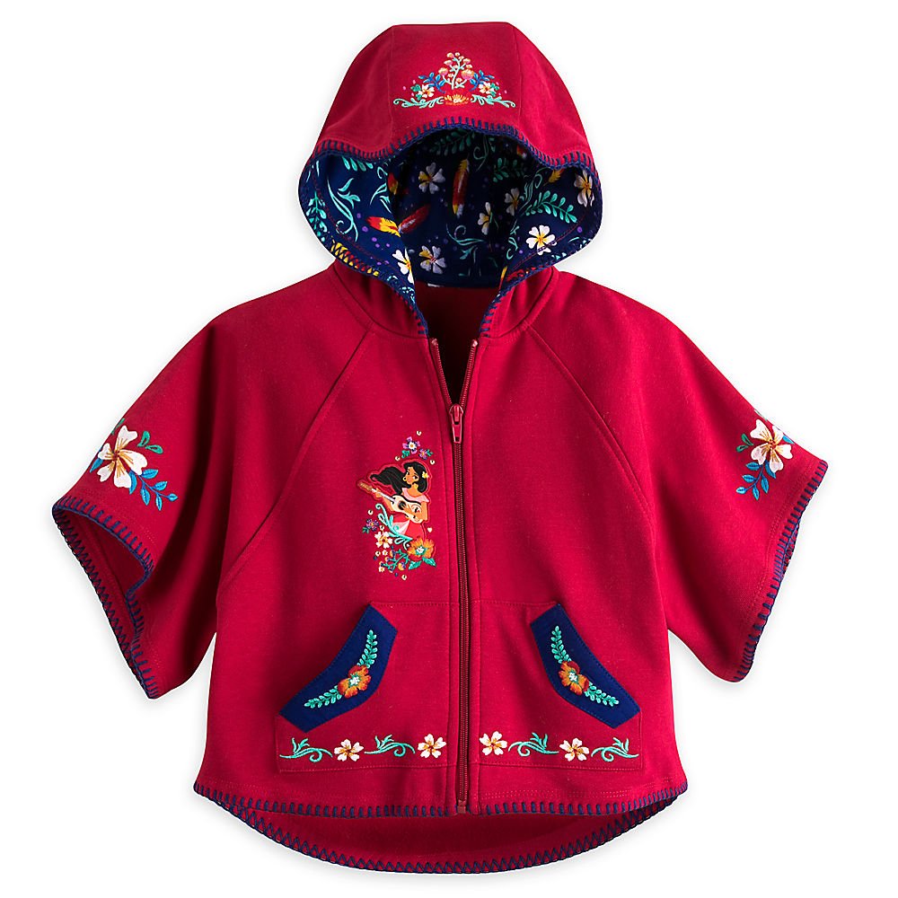 Elena Poncho Hoodie Size 3 Red
