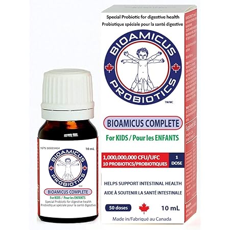 Amazon Com Bioamicus Complete Infant Bebe Probiotico Gotas Con Vitamina D3 10 Ml 50 Doses Salud Y Hogar