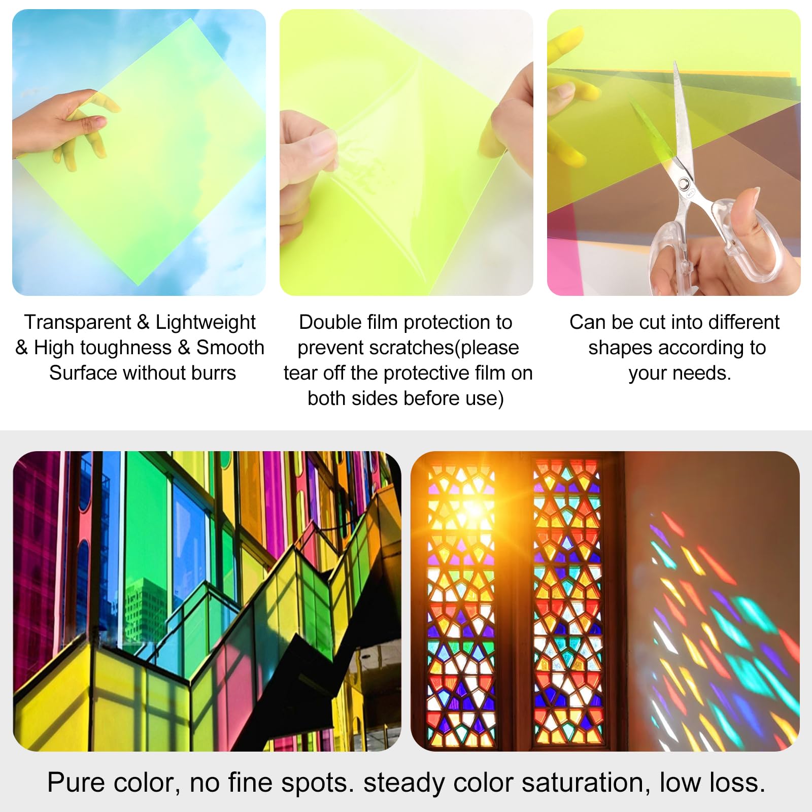 9 sztuk kolorowych folii żelowych, przezroczyste kolory, profesjonalna korekcja kolorów, folia okienna, lampy do fotografii, grafiki, studia stroboskopowego, lampa błyskowa, światło LED, kamera,
