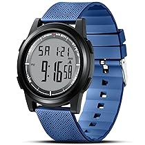 LN LENQIN Orologio uomo Orologi digitali Sportivi 30M Orologio da polso impermeabile per uomo con retroilluminazione EL Cronometro Sveglia Blu Nero