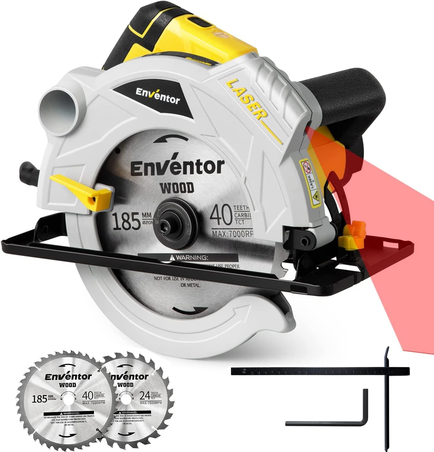 Scie Circulaire Bosch PKS 40 - 850W, Lame Optiline Wood + Butée Parallèle, Précision Et Puissance Pour Le Bois