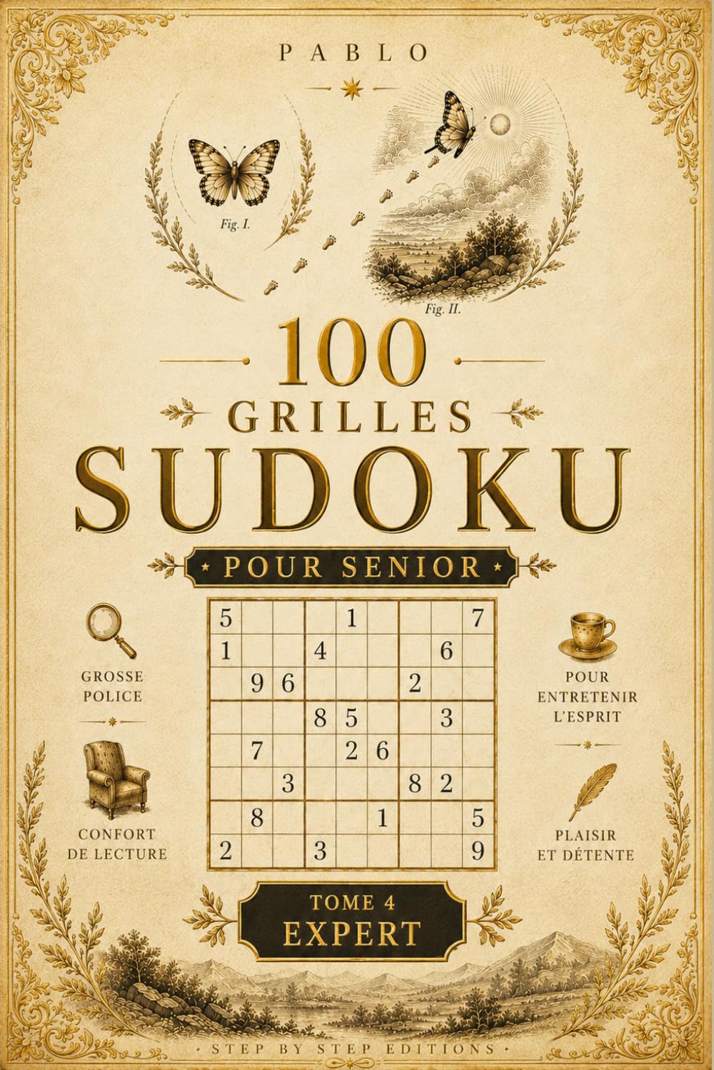 100 Grilles Sudoku Pour Senior: Tome 4 — Niveau Expert (Pablo)