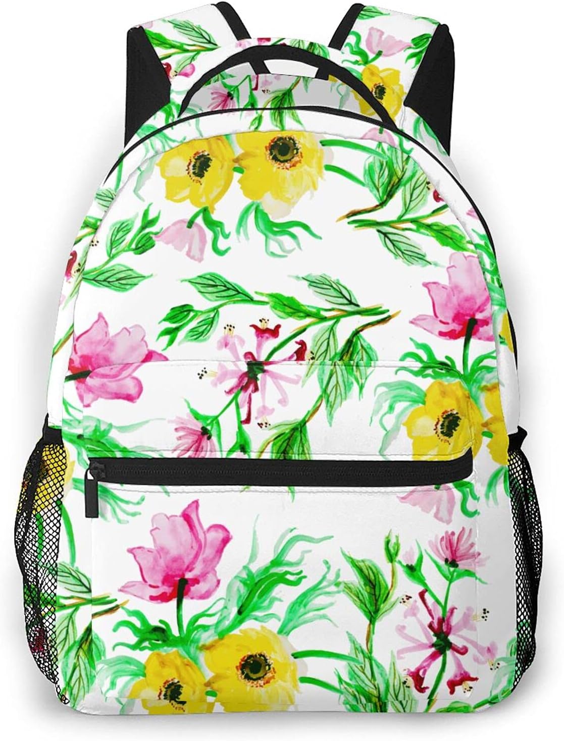 yellow pink backpack
