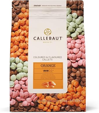 Callebaut Chocolate Orange Flavour Easi-Melt Buttons Callets 2.5 Kg