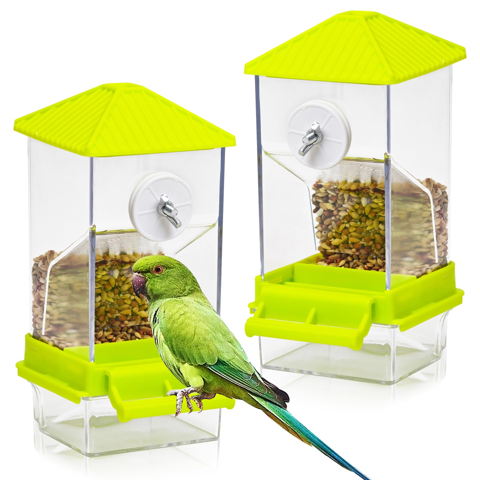 Mangeoire automatique pour perruche anti-gaspillage : finie la cage sale !