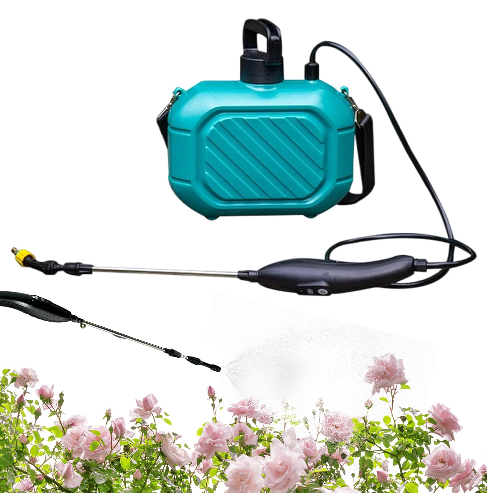 Elektryczny opryskiwacz ogrodowy, ?adowalne opryskiwacze krajobrazowe, 5 l, elektryczny mister do nawozów, ?dzie do nawadniania na zewn?trz, idealne do rolnictwa, rolnictwa, trawnika, patio
