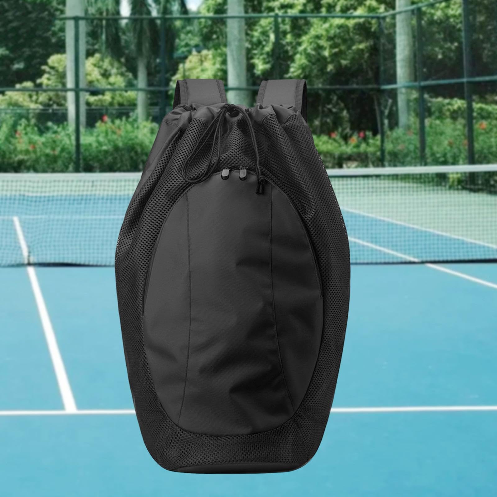 rockible Mochila con cordón y Compartimento de Malla, Bolsa Deportiva para Gimnasio, Bolsas para Raquetas de bádminton y natación.