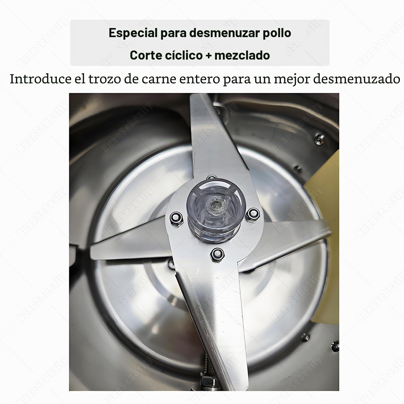 Desmenuzador De Pechuga De Pollo Eléctrico, Máquina De Desmenuzado De Carne De Pechuga De Pollo De 180w,Desgarrador Carne Eléctrico Con Hoja Acero Inoxidable Y Motor Alto