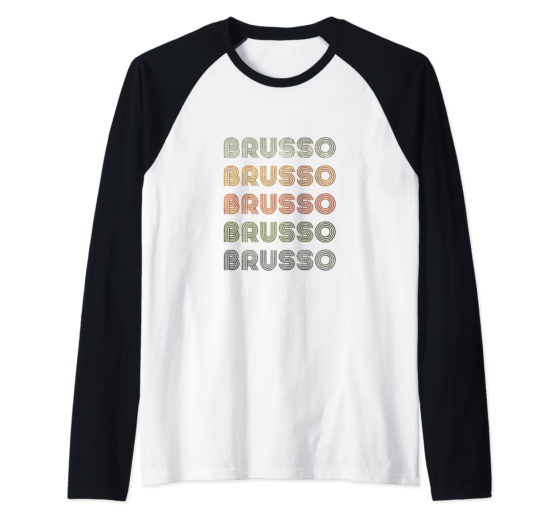 Love Heart Brusso Tee Grunge Vintage Style Black Brusso Raglan Baseball Tee