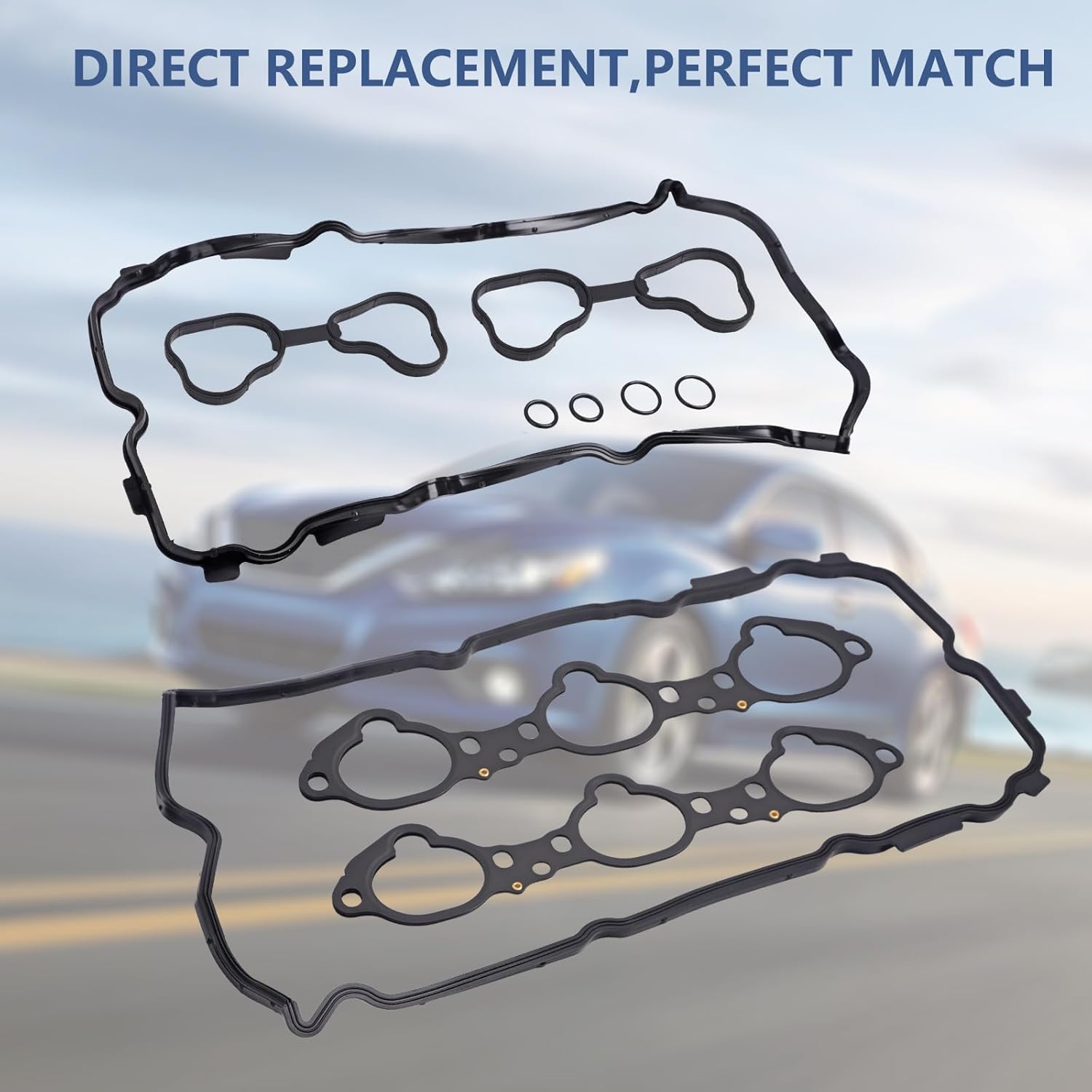 Engine Valve Cover and Intake Manifold Gasket Set Compatible with Nissan Infiniti Vehicle 3.5L V6 2007-2024 Altima Maxima Murano Pathfinder Quest 2014-2016 QX60 JX35, Replace#MS97143 VS50770R